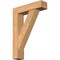 Ekena Millwork Traditional Block Smooth Bracket w/ Offset Brace, Western Red Cedar, 7 1/2"W x 30"D x 42"H BKT0806X30X42TRA05SWR - alternate 1